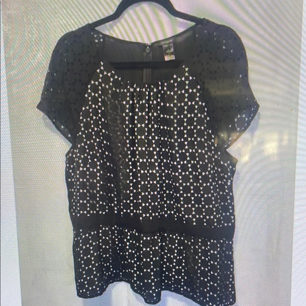 Black and White Women's Top
